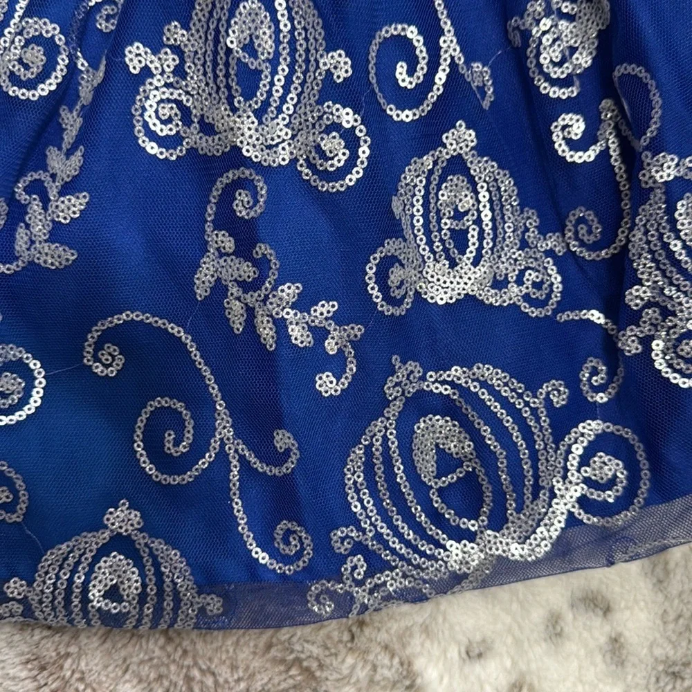 Disney Princess Cinderella dress girls 4T formal sequin holiday party Disneyland